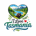 I love Tasmania Sticker Ft. Devil
