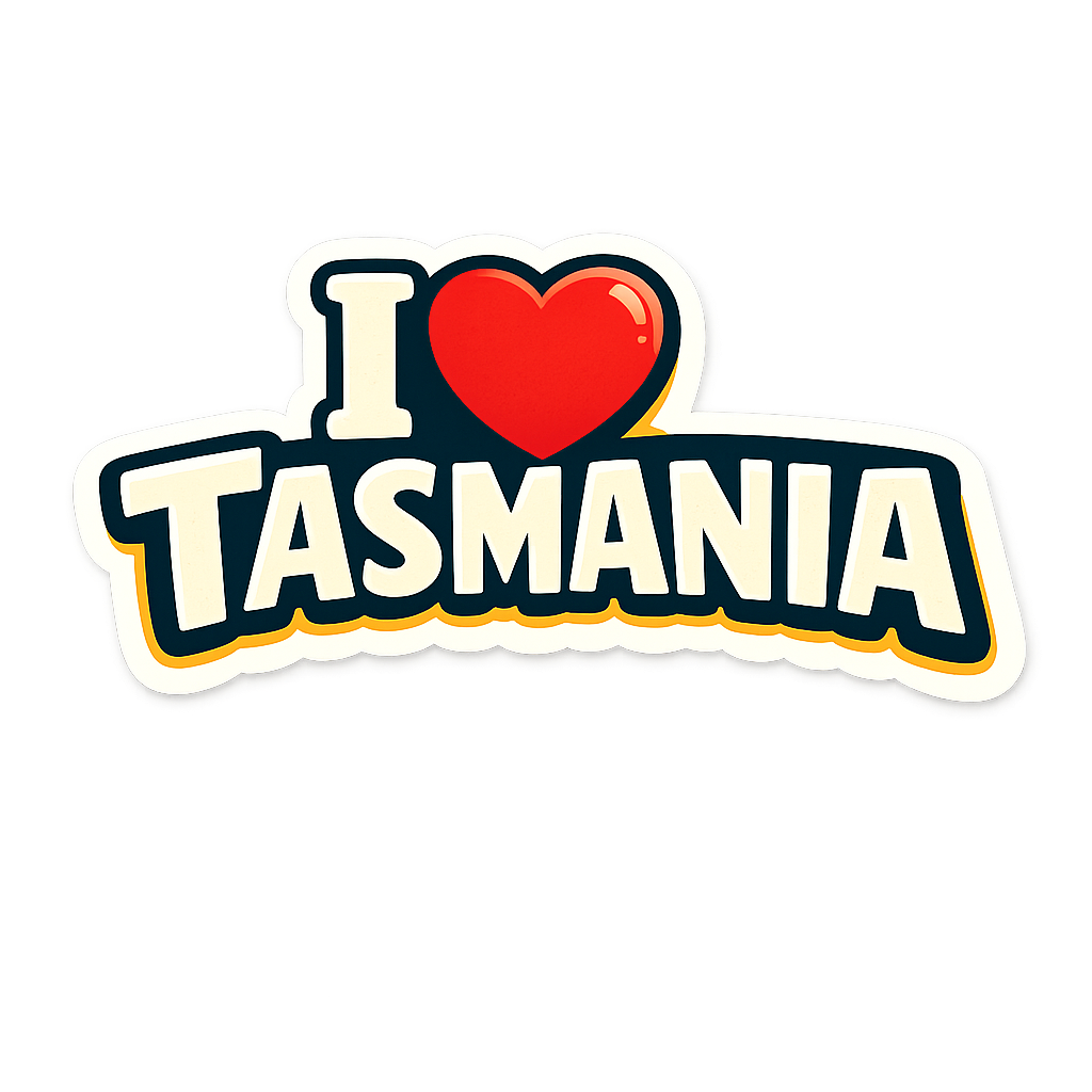 I love Tasmania Sticker